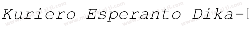 Kuriero Esperanto Dika字体转换